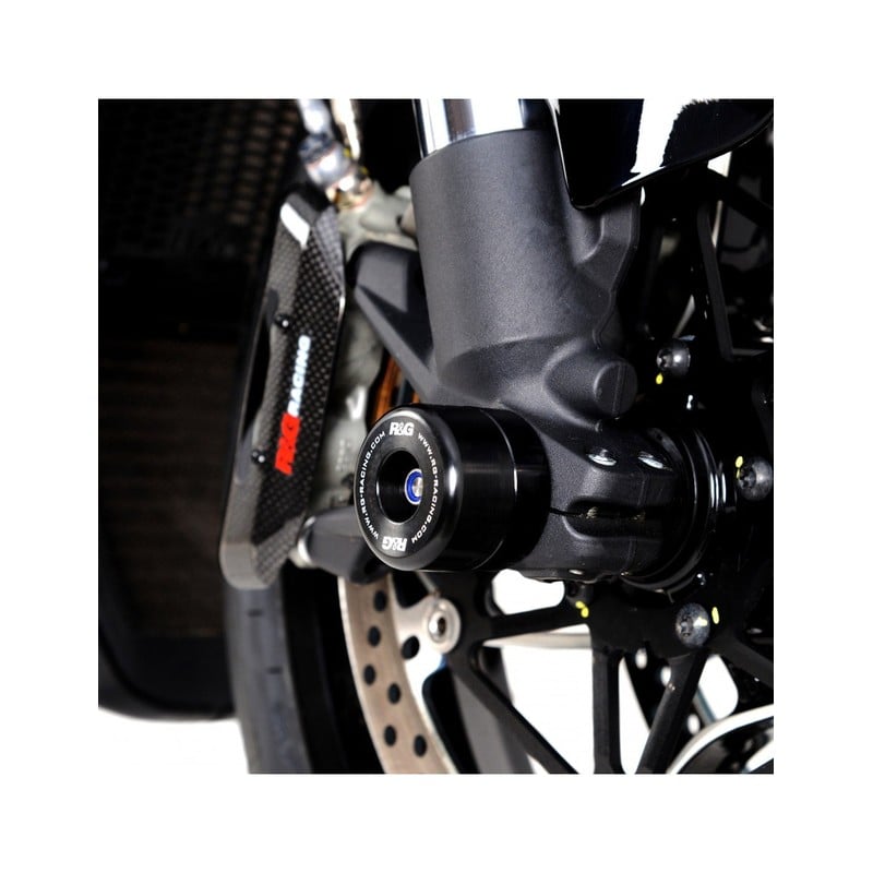 FP0276BK R&G protezioni perno forcella anteriore, Ducati V4 Diavel '23-Ducati Diavel V4 2023