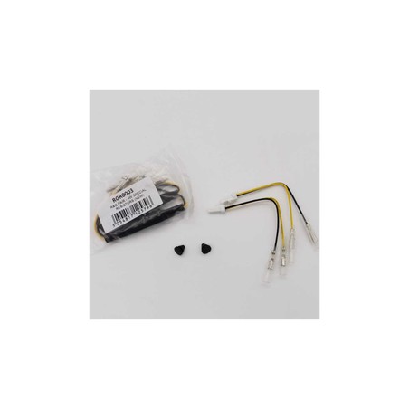 IA0004BK R&G adattatori per minifrecce (set da 2) inclusa resistenza - Husqvarna VITPILEN 701/ SVART