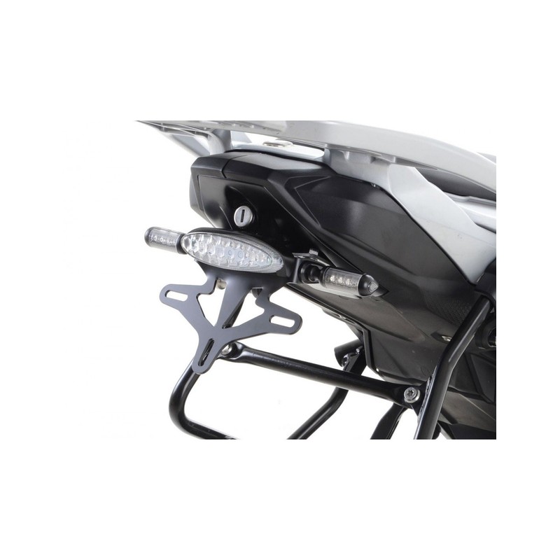 LP0186BK-SMOKE R&G Portatarga, Kawasaki 650 Vulcan S '15- / Vulcan Café '18- (luce targa fumè scuro)