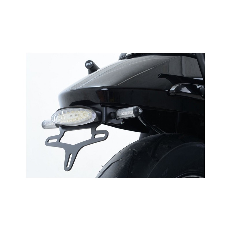 LP0186BK-SMOKE R&G Portatarga, Kawasaki 650 Vulcan S '15- / Vulcan Café '18- (luce targa fumè scuro)