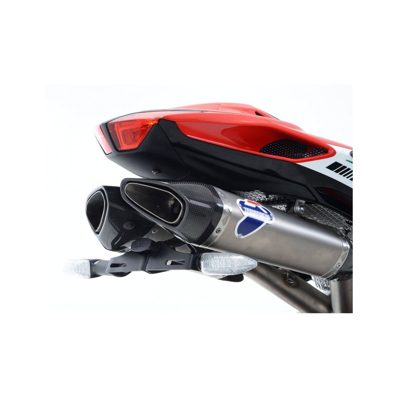 LP0186BK-SMOKE R&G Portatarga, Kawasaki 650 Vulcan S '15- / Vulcan Café '18- (luce targa fumè scuro)