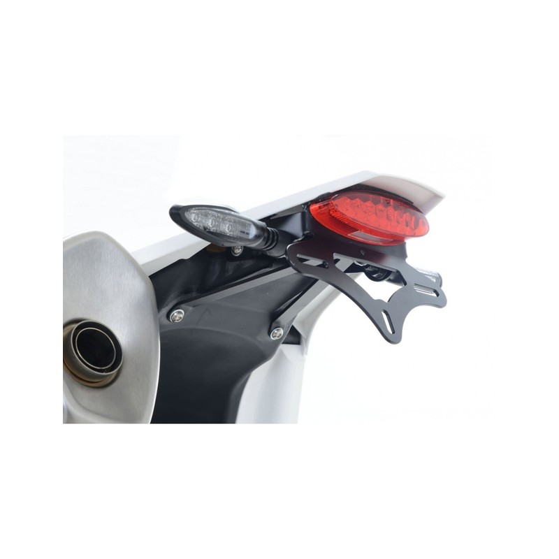 LP0186BK-SMOKE R&G Portatarga, Kawasaki 650 Vulcan S '15- / Vulcan Café '18- (luce targa fumè scuro)