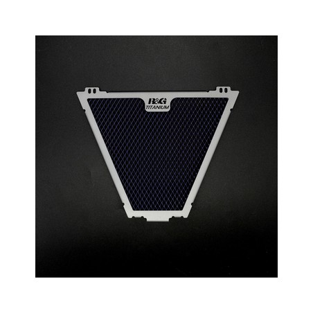 OCG0033RACINGTI R&G retina protezione radiatore olio titanio, per Ducati Panigale V4, V4S e Speciale