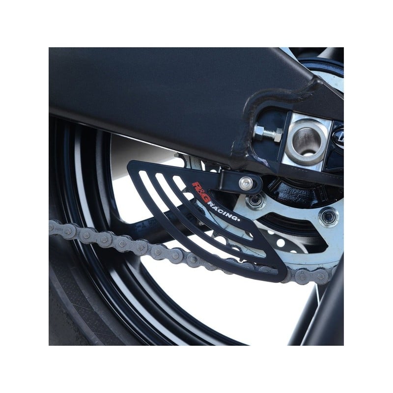 TH0014BK R&G piastra per aggancio cinghie - coppia, KTM RC125 / RC390 '17-'21 - nero