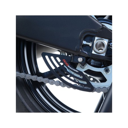 TH0014BK R&G piastra per aggancio cinghie - coppia, KTM RC125 / RC390 '17-'21 - nero