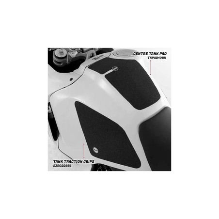 TKPAD10BK R&G Adesivo serbatoio moto nero Ducati DesertX '22