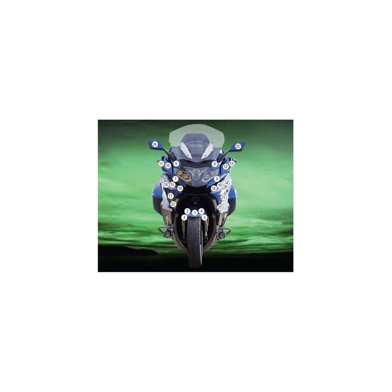 GUARDBMW015 Eazi-Grip protective film BMW America GTL 1600 GRAND B K