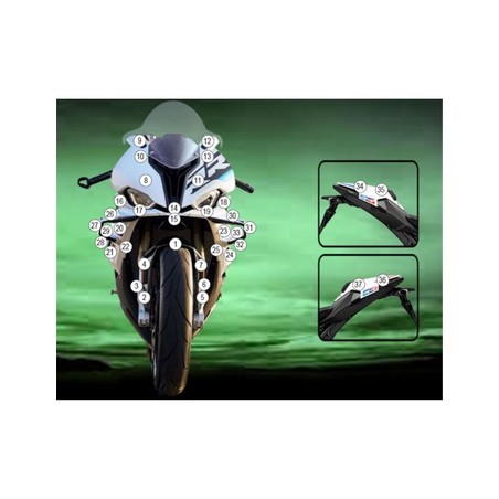 GUARDBMW016M Eazi-Grip protective film BMW S 1000 RR