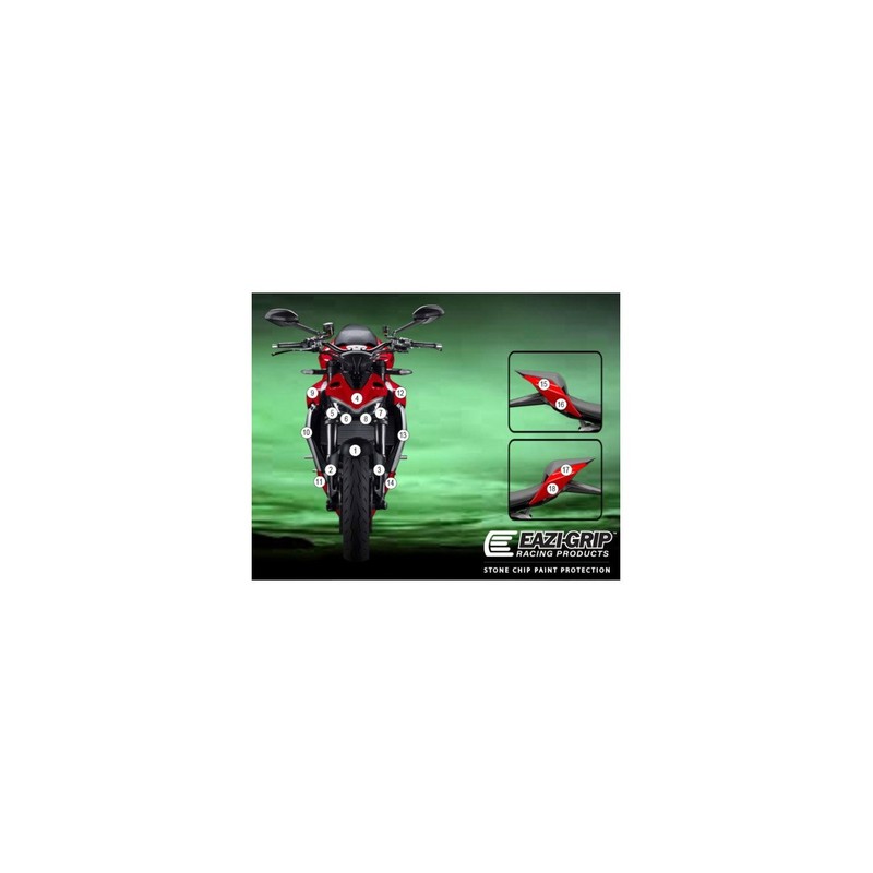 GUARDDUC020 Eazi-Guard pellicola protettiva carrozzeria (lucido) per Ducati Streetfighter V2 2021
