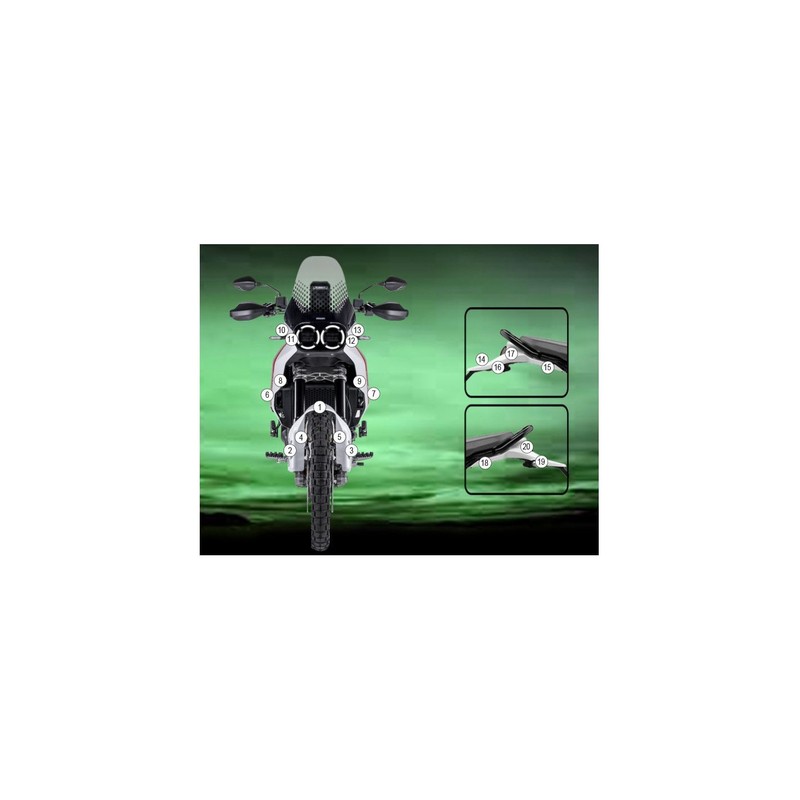 GUARDDUC021 Eazi-Grip protective film Ducati Desert X
