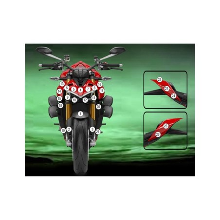 GUARDDUC022 Eazi-Guard pellicola protettiva carrozzeria (lucido) per Ducati Streetfighter V4 2023