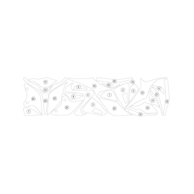GUARDDUC022 Eazi-Guard pellicola protettiva carrozzeria (lucido) per Ducati Streetfighter V4 2023