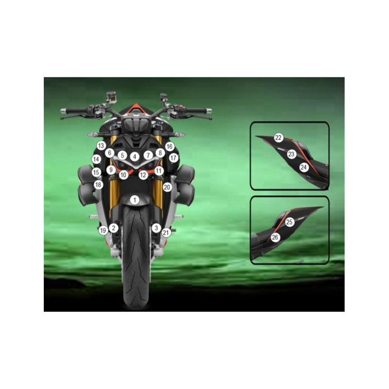 GUARDDUC024M Eazi-Guard pellicola protettiva carrozzeria (opaco) per Ducati Streetfighter V4 SP 2023