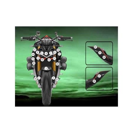 GUARDDUC024M Eazi-Guard pellicola protettiva carrozzeria (opaco) per Ducati Streetfighter V4 SP 2023