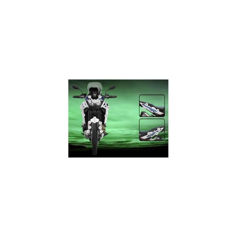 GUARDHON021M Eazi-Guard pellicola protettiva carrozzeria (opaco) per Honda Africa Twin 2024