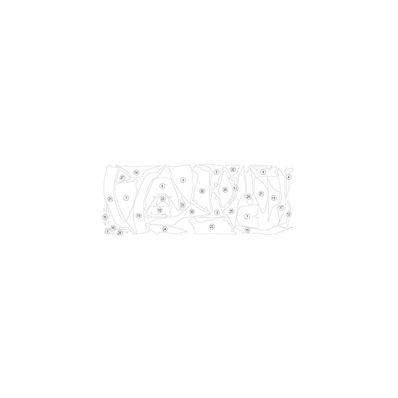 GUARDHON024M Eazi-Guard pellicola protettiva carrozzeria (opaco) per Honda Fireblade CBR RR 1000 202