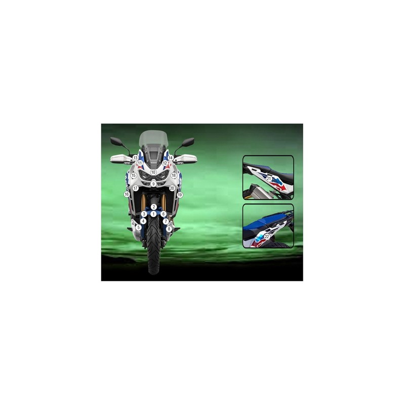 GUARDHON025M Eazi-Guard pellicola protettiva carrozzeria (opaco) per Honda Africa TWIN Adventure SPO