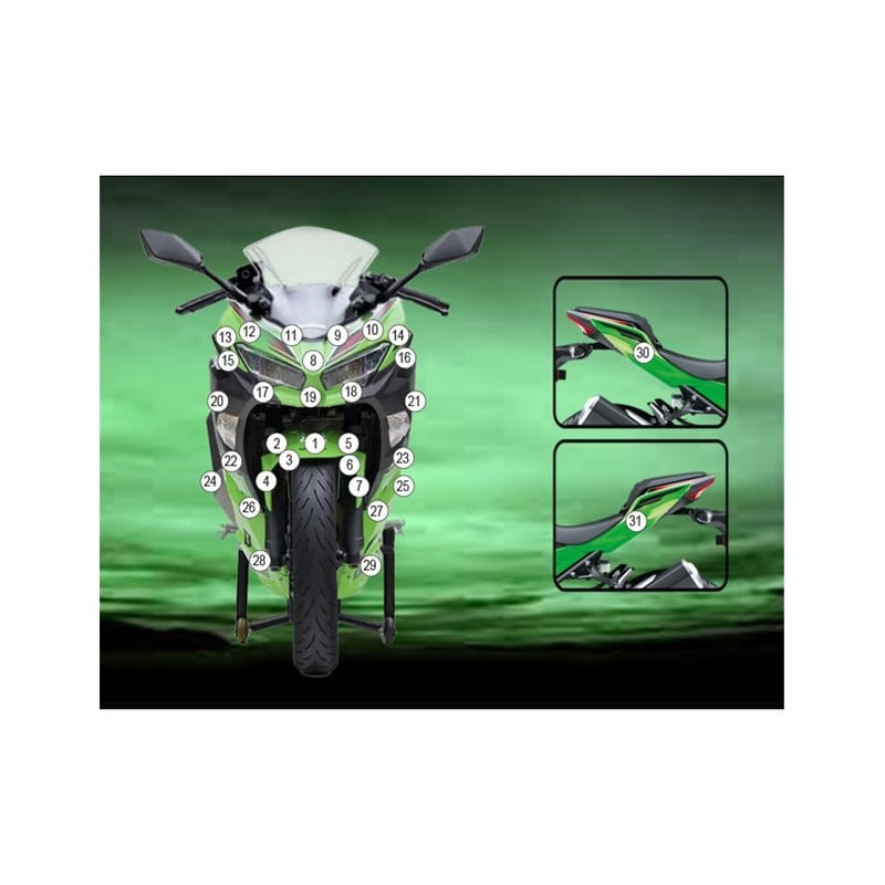 GUARDKAW031M Eazi-Grip protective film Kawasaki Ninja 400