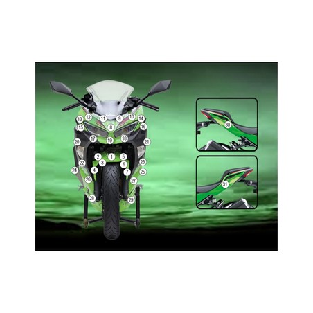 GUARDKAW031M Eazi-Grip protective film Kawasaki Ninja 400