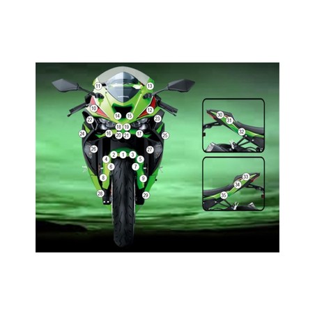 GUARDKAW033M Eazi-Grip protective film Kawasaki ZX6R