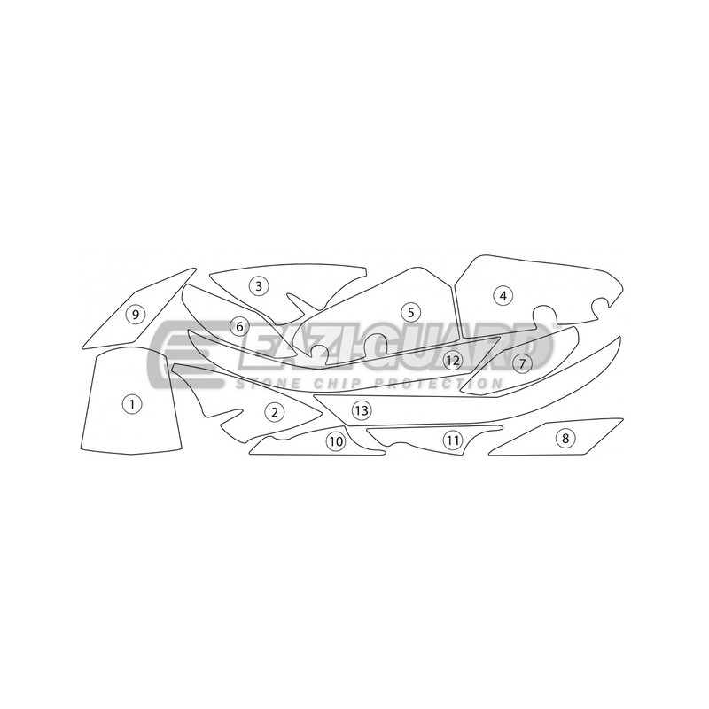 GUARDKTM001M Eazi-Guard pellicola protettiva carrozzeria (opaco) per KTM 1290 Superduke 2014-2016