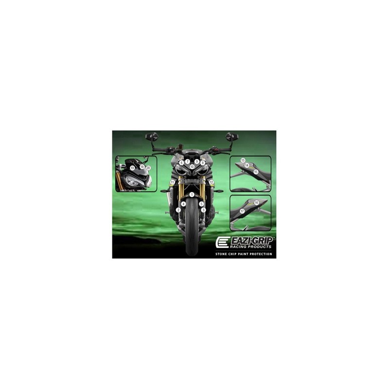 GUARDTRI007M Eazi-Guard pellicola protettiva carrozzeria (opaco) per Triumph Speed RS 1200 Triple 20
