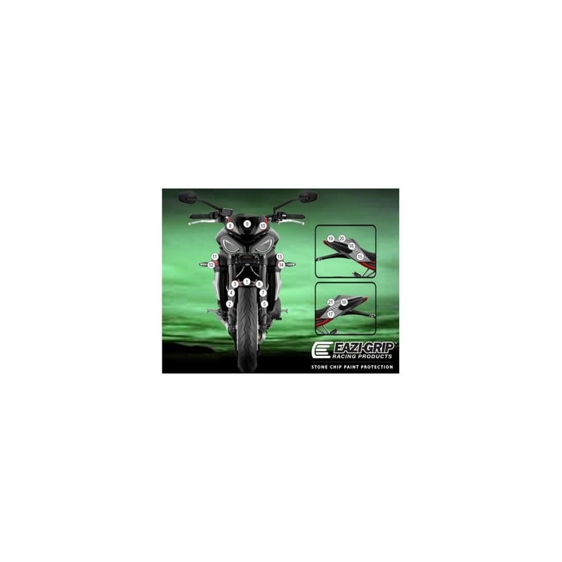 GUARDTRI010 Eazi-Guard pellicola protettiva carrozzeria (lucido) per Triumph Street Triple 2020-2022