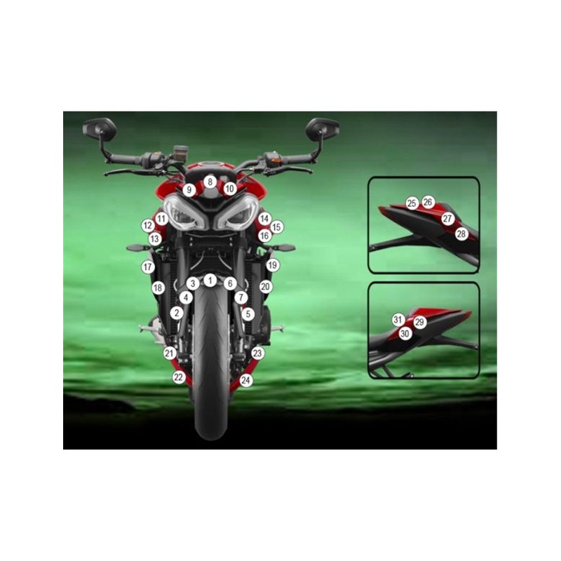 GUARDTRI016 Eazi-Grip protective film Triumph Street Triple RS