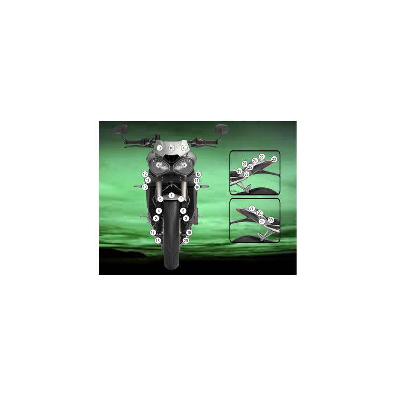 GUARDTRI016M Eazi-Grip protective film Triumph Street Triple RS