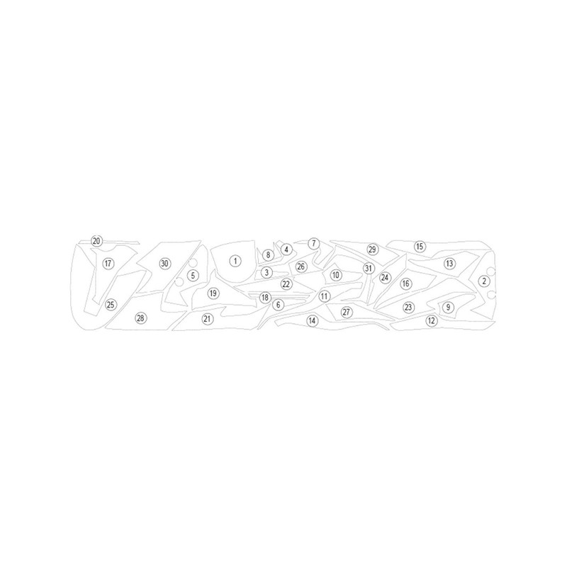 GUARDTRI017 Eazi-Guard pellicola protettiva carrozzeria (lucido) per Triumph Street 765 Triple 2023