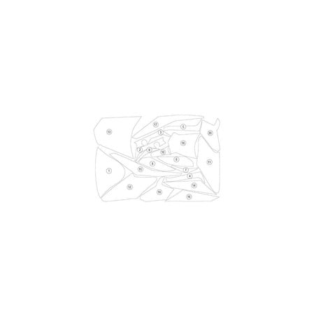 GUARDTRI022 Eazi-Guard pellicola protettiva carrozzeria (lucido) per Triumph Speed RS 1200 Triple 20