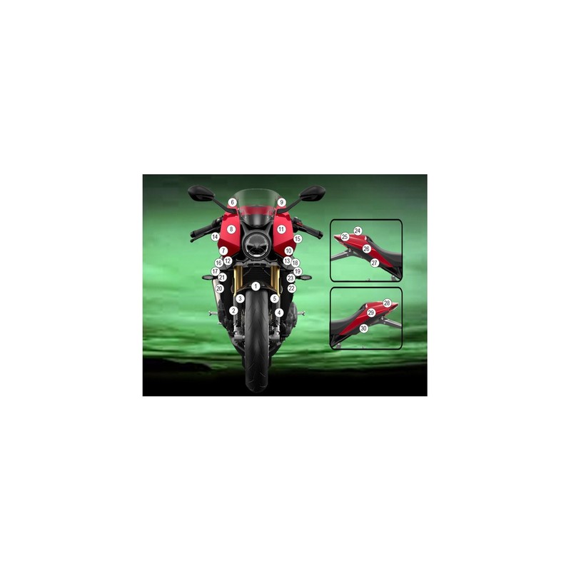 GUARDTRI023 Eazi-Guard pellicola protettiva carrozzeria (lucido) per Triumph Tiger 800 Sport 2025