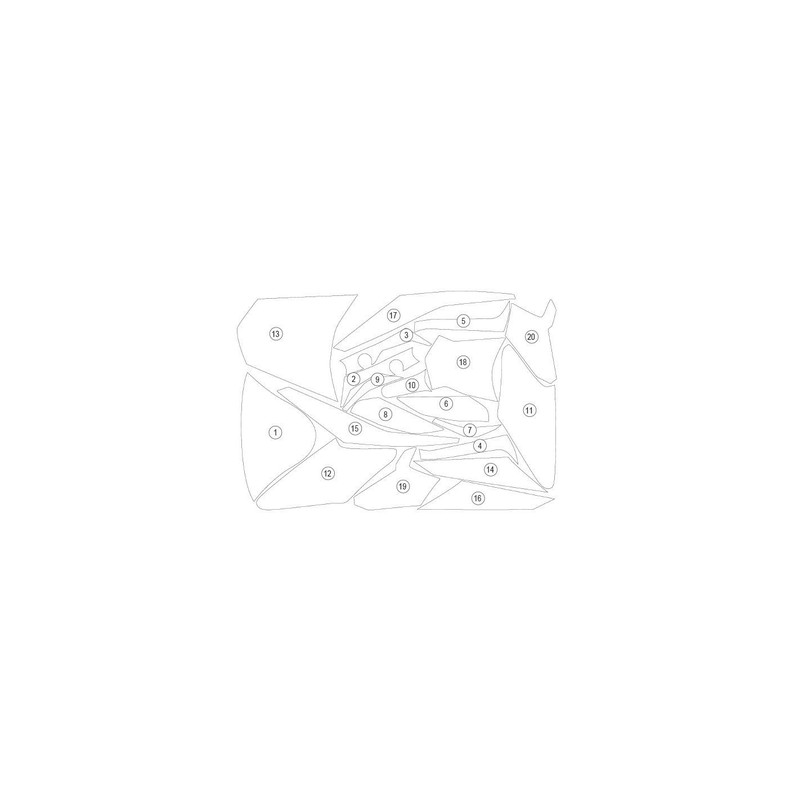 GUARDTRI023 Eazi-Grip protective film Triumph Tiger 800 Sport