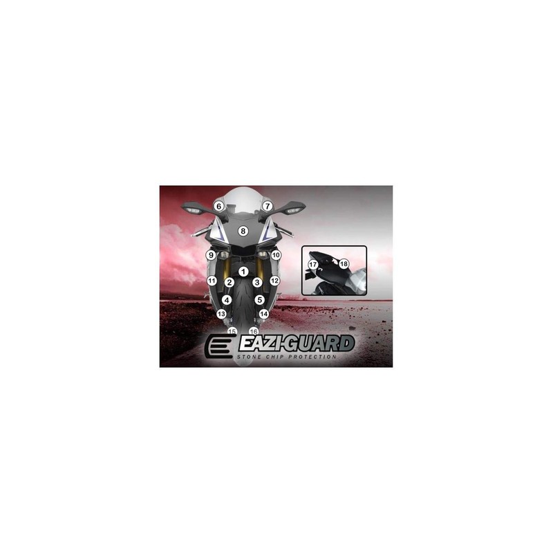 GUARDYAM007 Eazi-Guard pellicola protettiva carrozzeria (lucido) per Yamaha FJR AE AS 1300 2014-2020