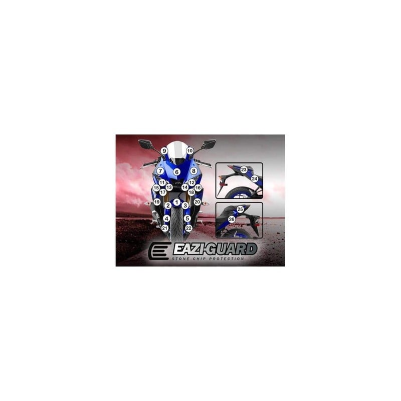GUARDYAM009M Eazi-Guard pellicola protettiva carrozzeria (opaco) per Yamaha YZF R25 R3 2019