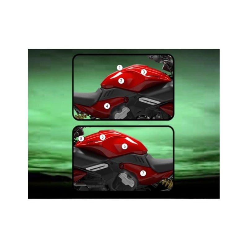 TANKDUC005 Eazi-Guard pellicola protettiva serbatoio (lucido) per Ducati Diavel V4 2023