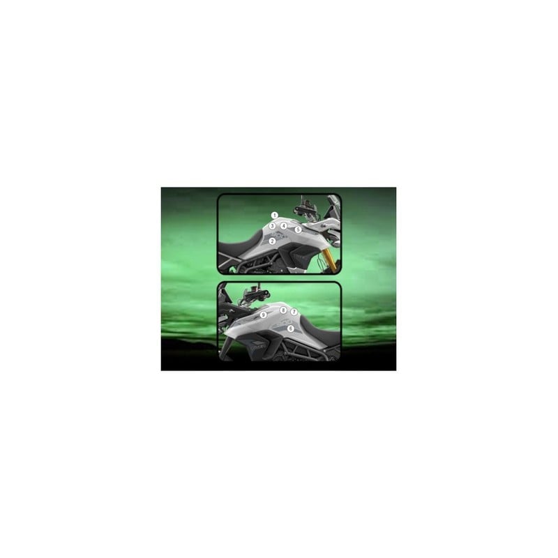 TANKTRI001M Eazi-Guard pellicola protettiva serbatoio (opaco) per Triumph Tiger GT 900 900 2020-2023