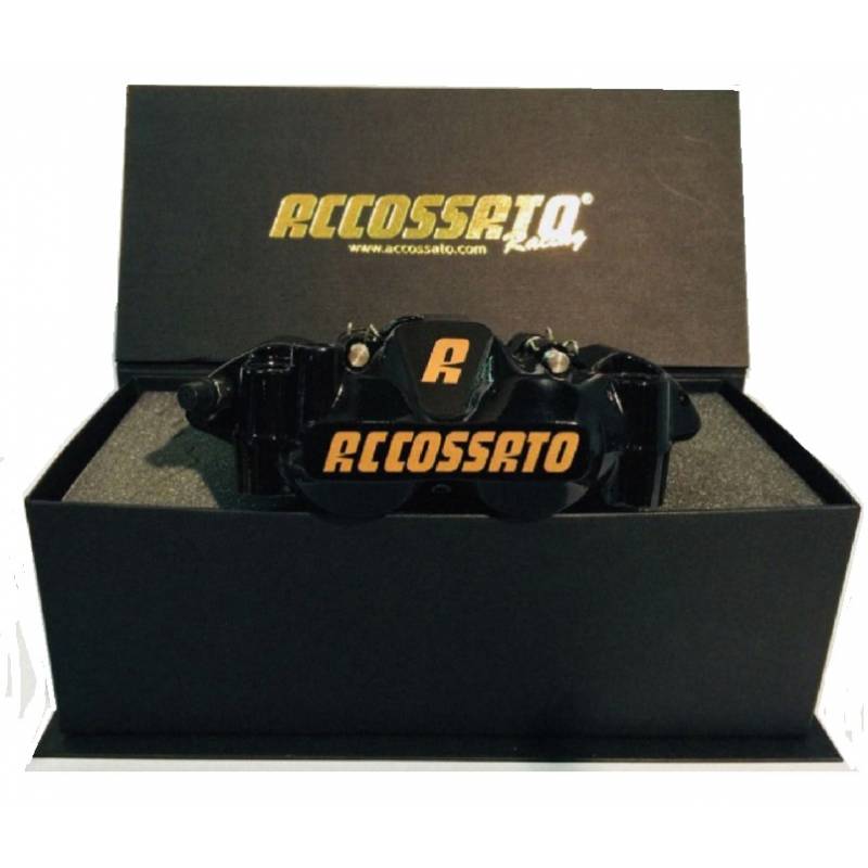 Coppia di pinze radiali Accossato Interasse 108 mm Pistoni in Alluminio Pastiglie ZXC incluse