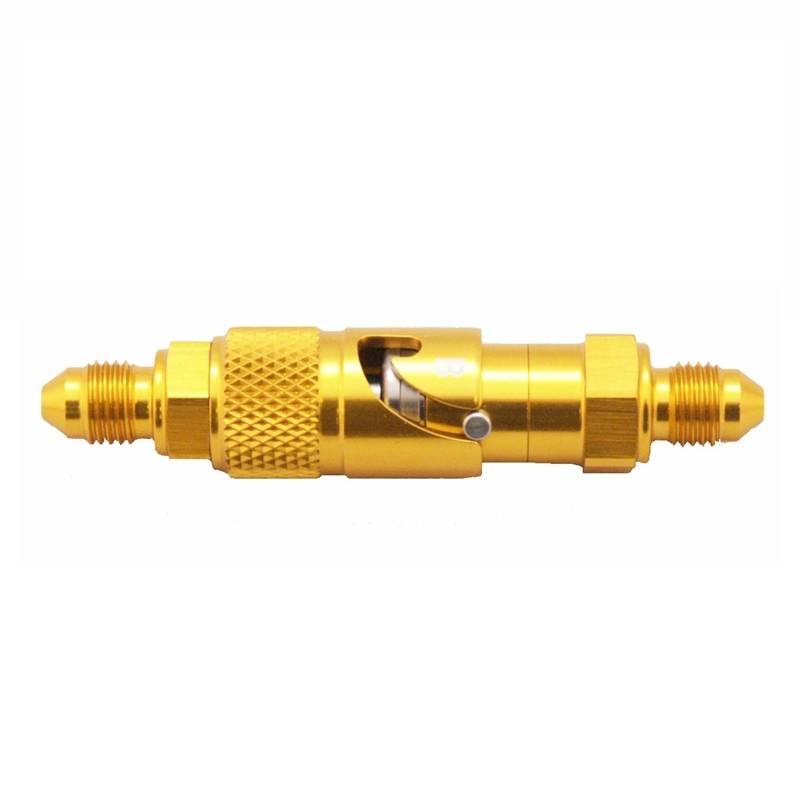 BL004Y SGANCIO RAPIDO ACCOSSATO IN ALLUMINIO PER TUBO FRENO ORO UNF 3-8 24  ACCOSSATO
