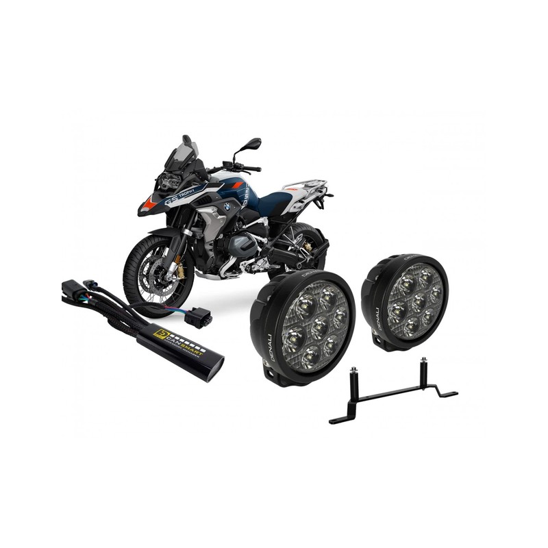 DNL04KIT004 DENALI KIT 2 FARETTI D7 PRO + CANSMART + STAFFA FARETTI DEDICATA - KTM 1290 ADV 2021-202