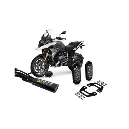 DNL07KIT014 DENALI KIT 2 FARETTI DL4 + CABLAGGIO UNIVERSALE E STAFFE - BMW R1250 GS 2019-2023 / R120
