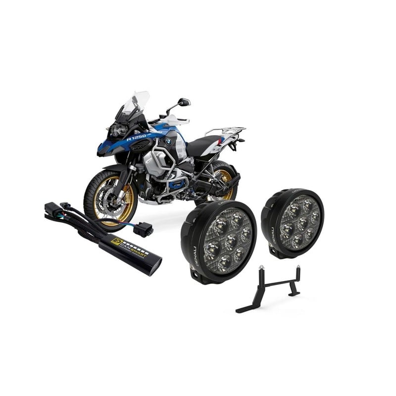 DNL22KIT012 DENALI KIT 2 FARETTI D7 PRO + CANSMART + STAFFA FARETTI DEDICATA - DUCATI SCRAMBLER 800