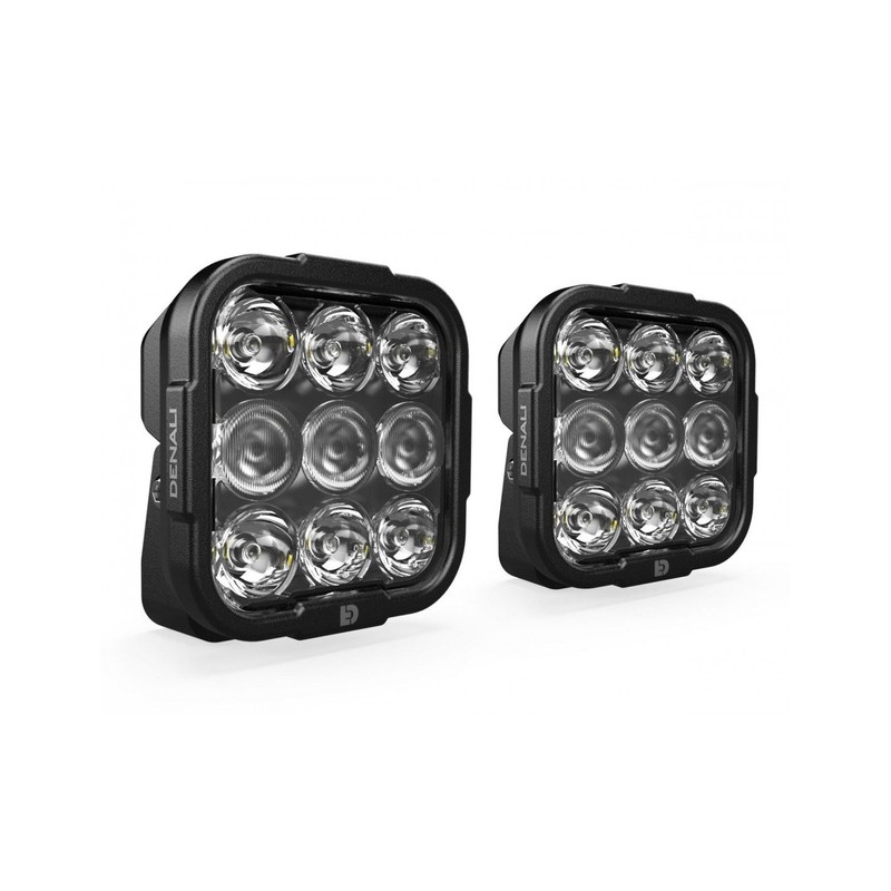 DNLDL9050YK DENALI Kit 2 pezzi fanale DL-9 Luce guida con tecnologia DataDim 9 LED Fascio ellittico