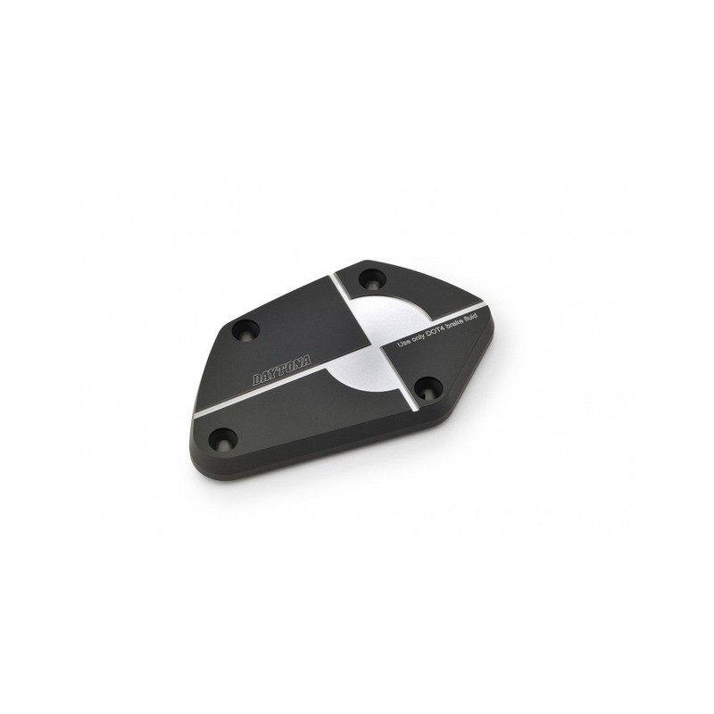 80814 DAYTONA Coperchio serbatoio pompa freno / frizione, HONDA-H alluminio anodizzato - NERO