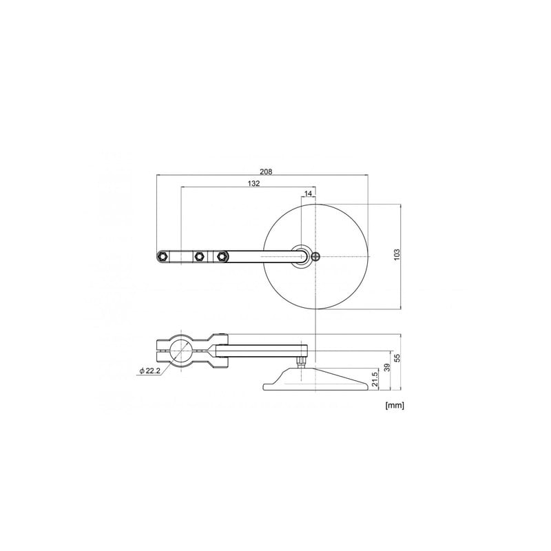 80918 DAYTONA Interruttore manubrio CNC nero