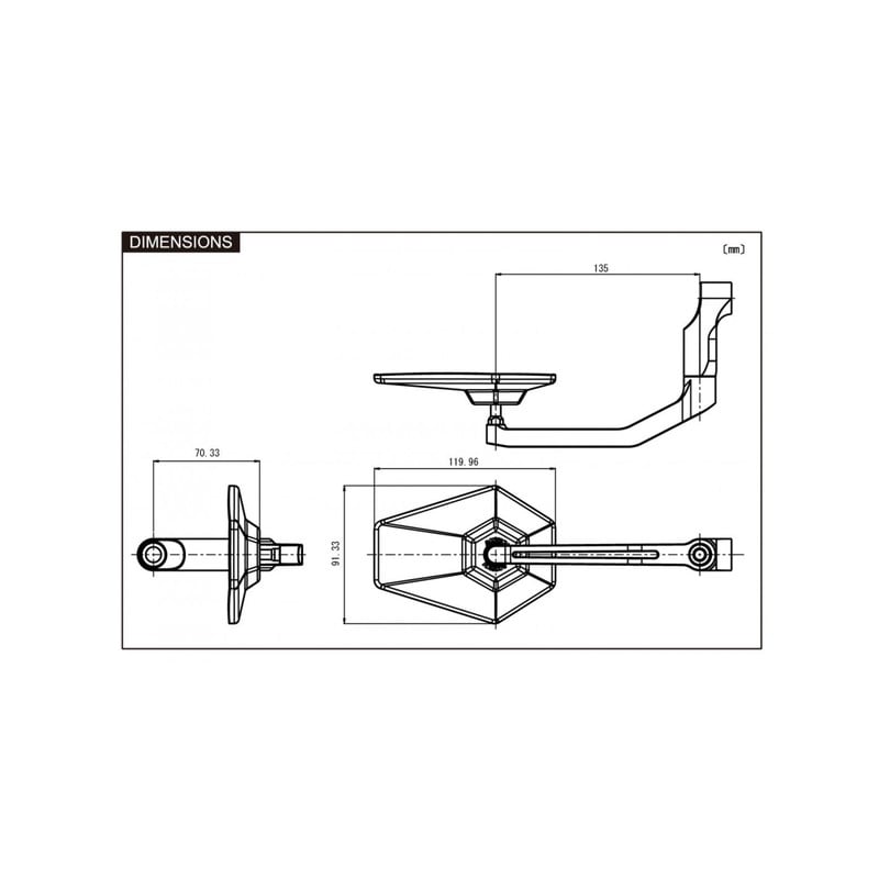 88431 DAYTONA Fanale anteriore old style "NEO VINTAGE" nero, 5-3/4" E-MARKED