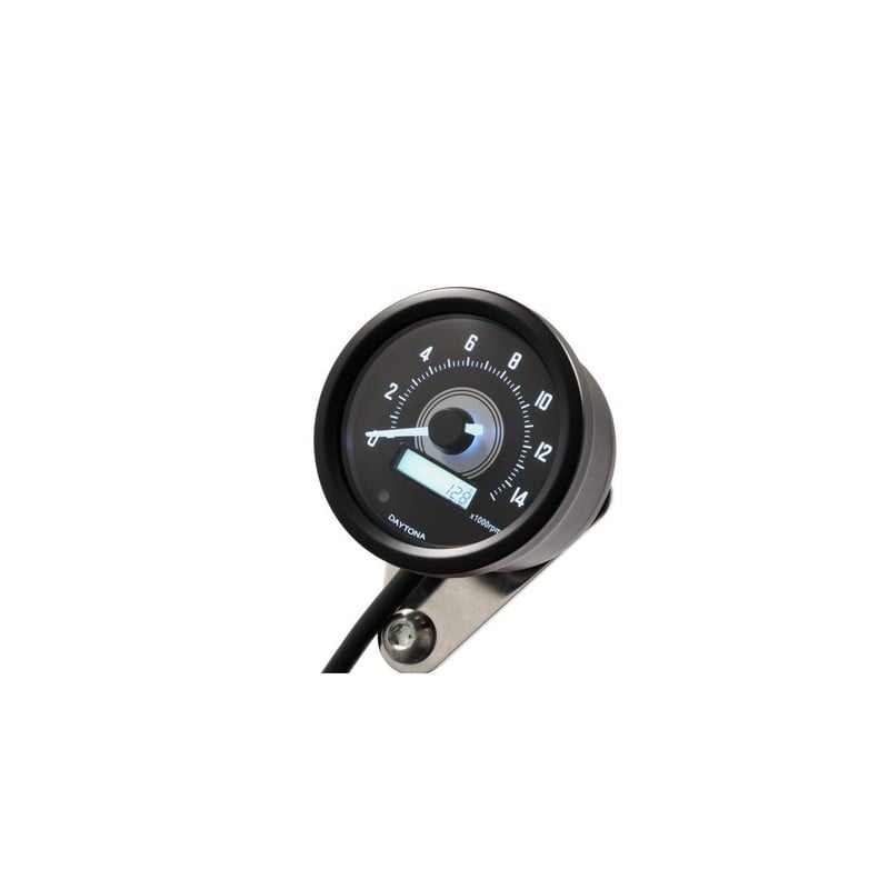 88635 DAYTONA Fanale anteriore a LED "CAPSULE120" - montaggio inferiore, NERO E-MARKED