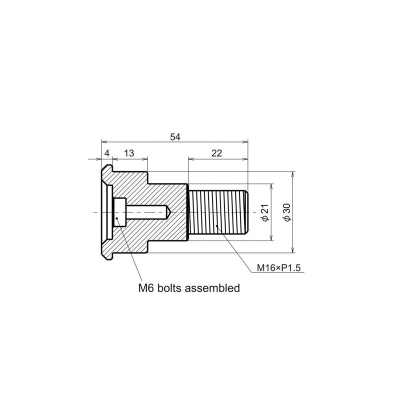 BA25 OUTPLORER Adattatore testa vite con sfera da 1"