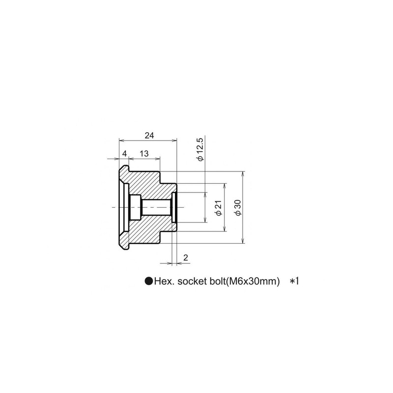 BA25 OUTPLORER Adattatore testa vite con sfera da 1"