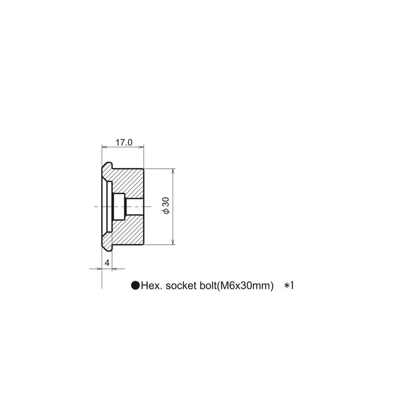 BA25 OUTPLORER Adattatore testa vite con sfera da 1"